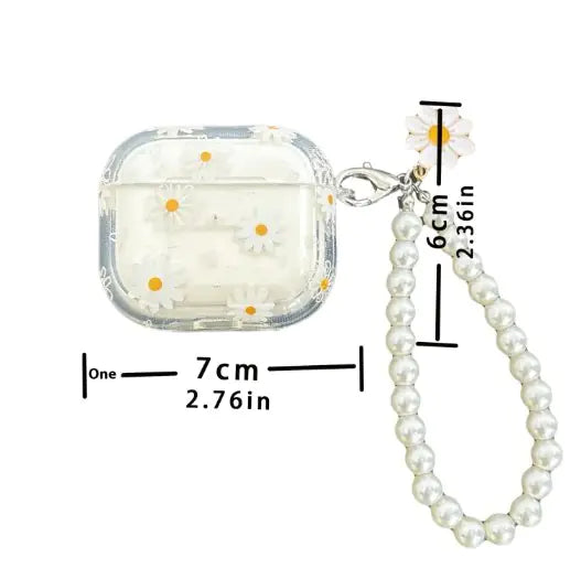 White Flower Case for AirPods