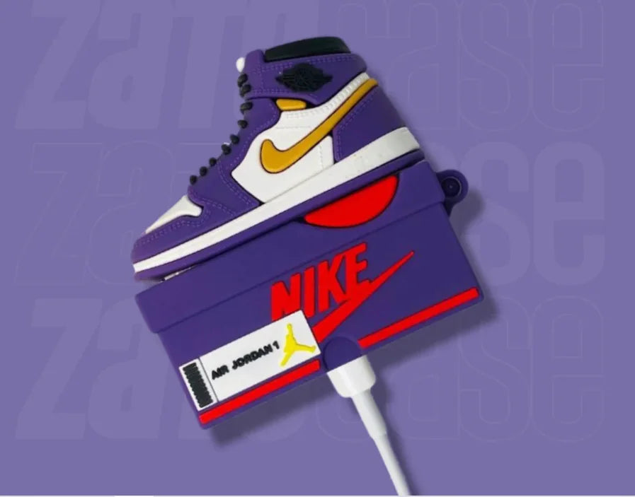 Purple Sneakers Case for AirPods