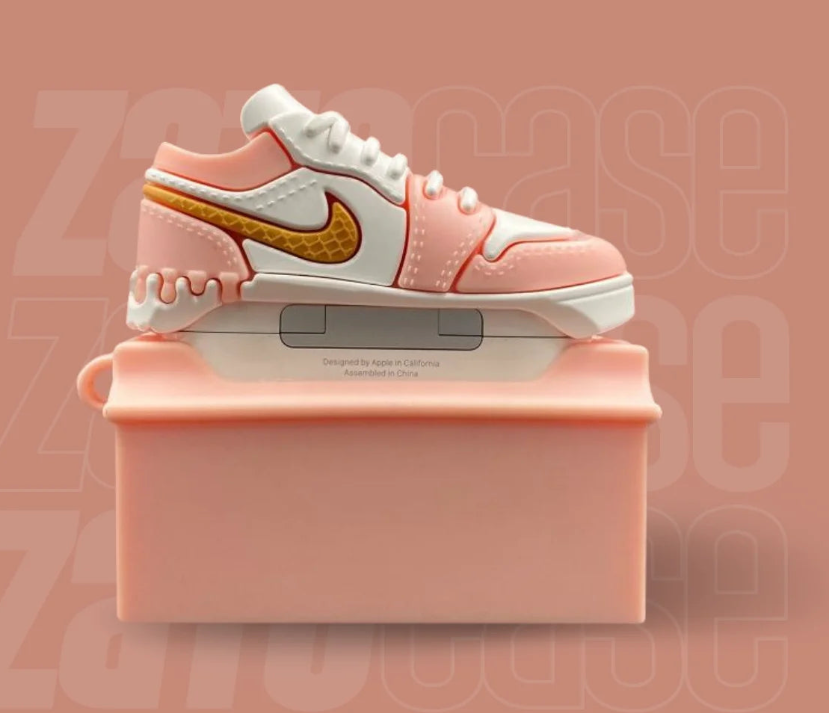 Pink Sneakers Case for AirPods