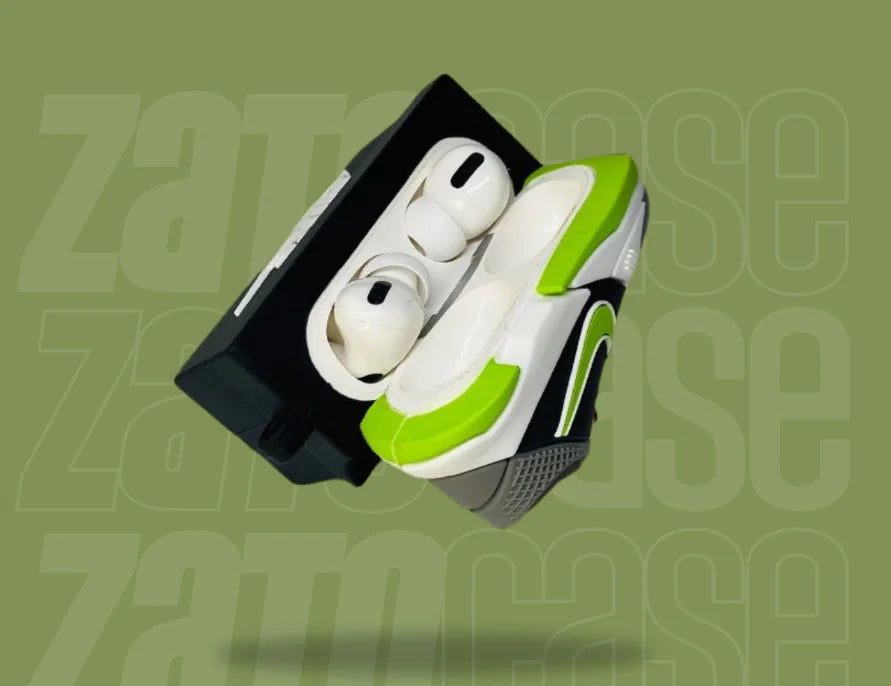 Green Sneakers Case for AirPods