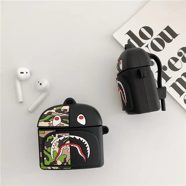 Shark Backpack Case for AirPods