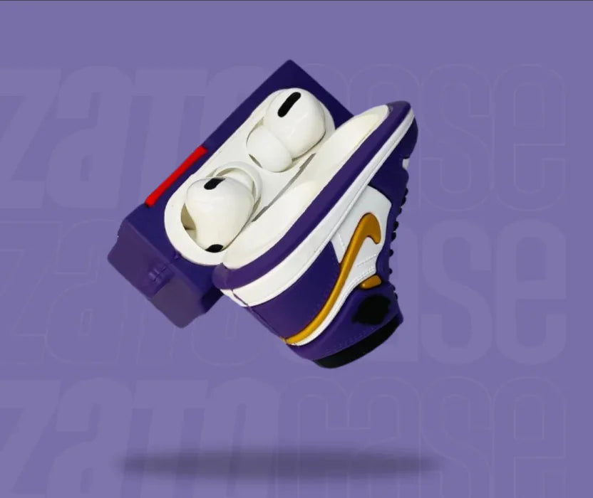 Purple Sneakers Case for AirPods