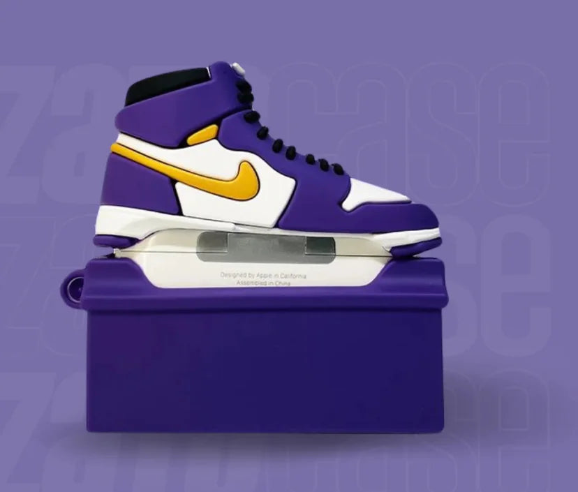 Purple Sneakers Case for AirPods