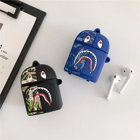 Shark Backpack Case for AirPods