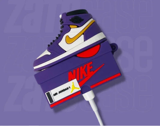 Purple Sneakers Case for AirPods