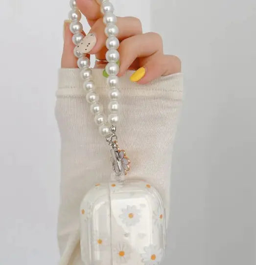 White Flower Case for AirPods
